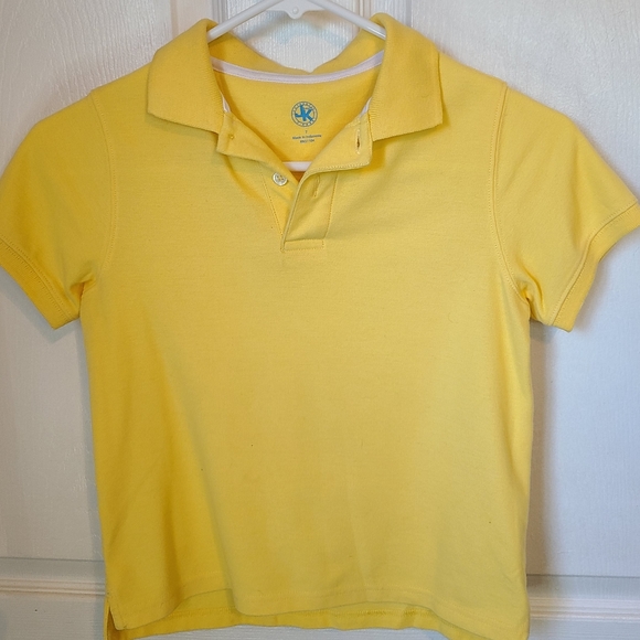 (1562) J.KHAKI Boys Casual Short Sleeve Polo Shirt,  Size: 7 Color: Yellow - Picture 5 of 13